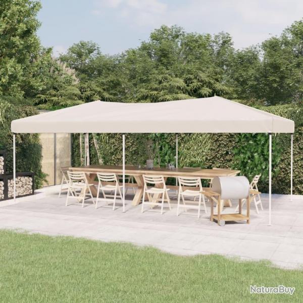 Tente de rception pliable Crme 3x6 m alsavelo