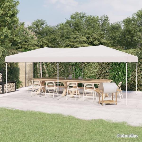 Tente de rception pliable Blanc 3x6 m alsavelo