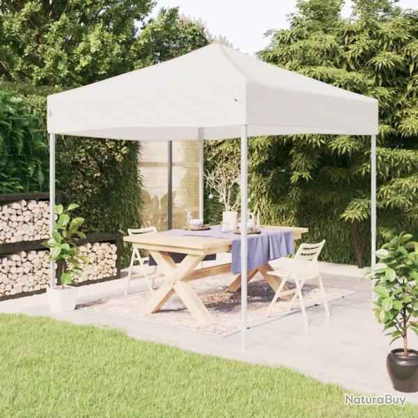 Tente de rception pliable Blanc 3x3 m alsavelo