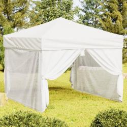 Tente de réception pliable avec parois Blanc 3x3 m alsavelo