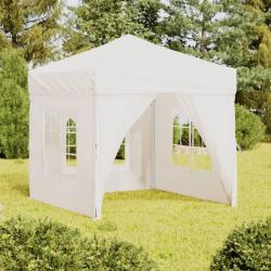 Tente de réception pliable avec parois Blanc 2x2 m alsavelo