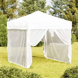 Tente de réception pliable avec parois Blanc 2x2 m alsavelo