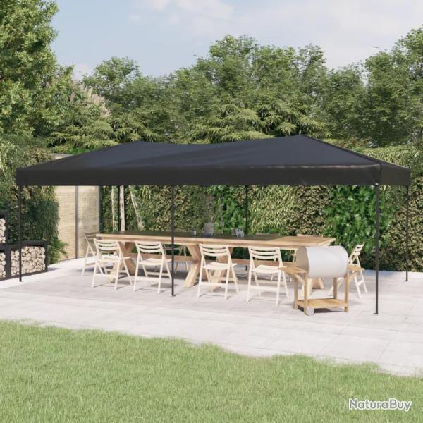 Tente de rception pliable Anthracite 3x6 m alsavelo