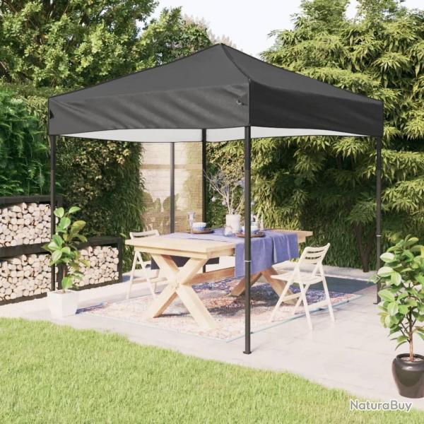 Tente de rception pliable Anthracite 2x2 m alsavelo