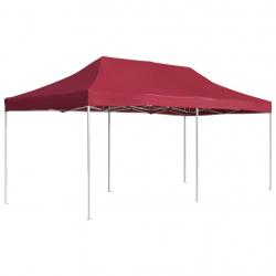 Tente de réception pliable Aluminium 6x3 m Bordeaux alsavelo