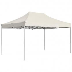 Tente de réception pliable Aluminium 4,5x3 m Crème alsavelo