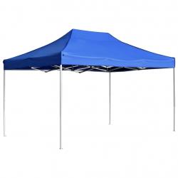 Tente de réception pliable Aluminium 4,5x3 m Bleu alsavelo