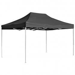 Tente de réception pliable Aluminium 4,5x3 m Anthracite alsavelo