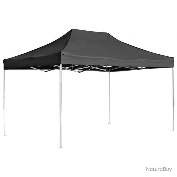 Tente de rception pliable Aluminium 4,5x3 m Anthracite alsavelo