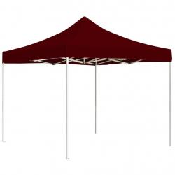 Tente de réception pliable Aluminium 3 x 3 m Bordeaux alsavelo