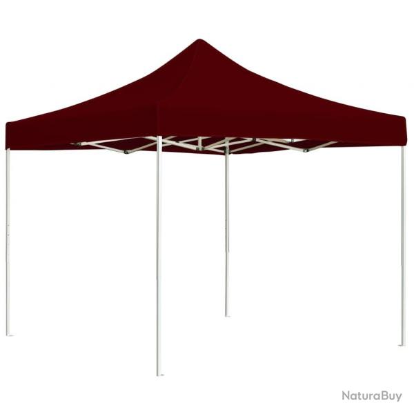 Tente de rception pliable Aluminium 3 x 3 m Bordeaux alsavelo