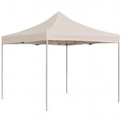 Tente de réception pliable Aluminium 2 x 2 m Crème alsavelo