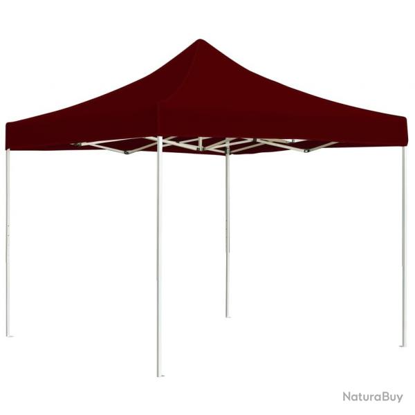 Tente de rception pliable Aluminium 2 x 2 m Bordeaux alsavelo