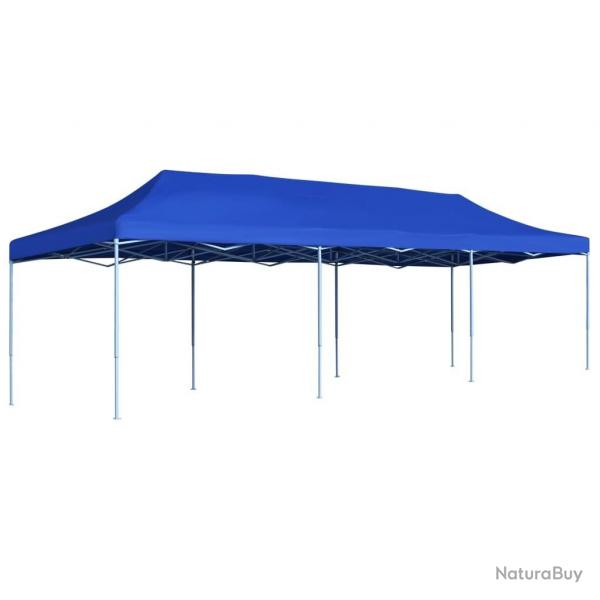 Tente de rception pliable 3x9 m Bleu alsavelo