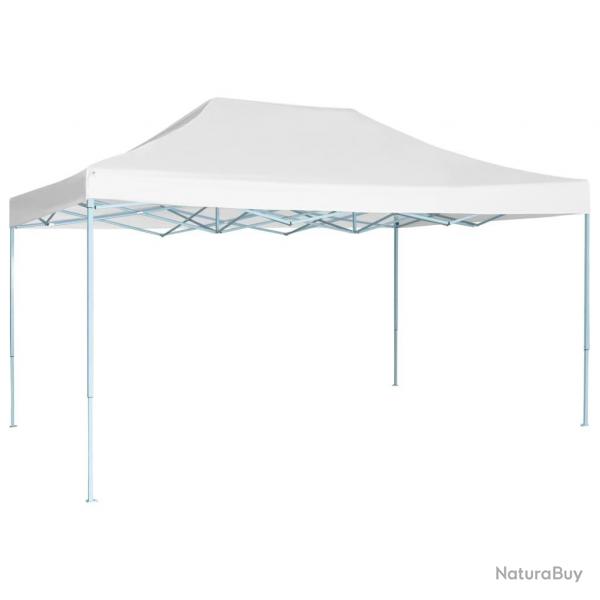 Tente de rception pliable 3x4,5 m Blanc alsavelo