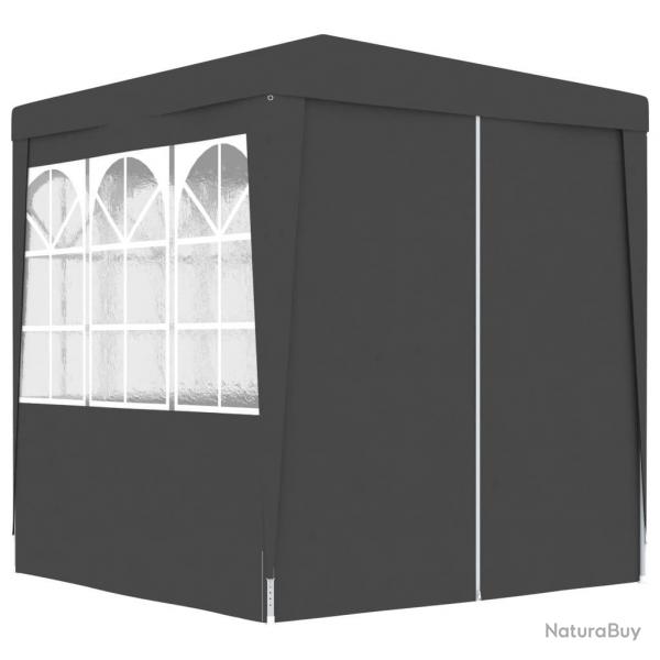 Tente de rception et parois latrales 2x2 m Anthracite 90 g/m alsavelo