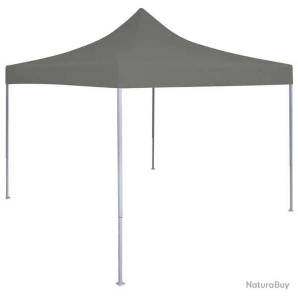 Tente de rception escamotable 3 x 3 m Anthracite alsavelo