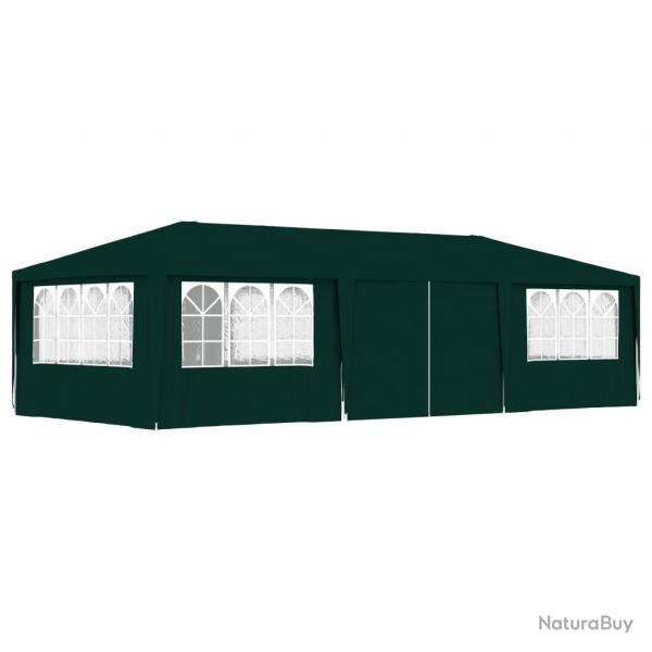 Tente de rception avec parois latrales 4x9 m Vert 90 g/m alsavelo