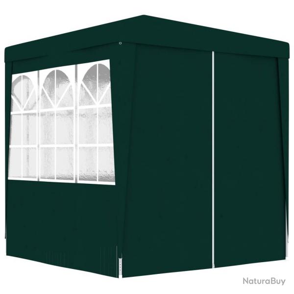 Tente de rception avec parois latrales 2x2 m Vert 90 g/m alsavelo