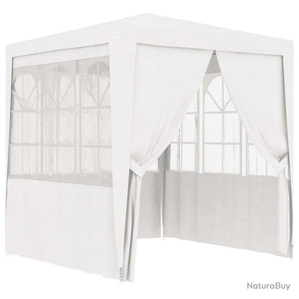 Tente de rception avec parois latrales 2x2 m Blanc 90 g/m alsavelo
