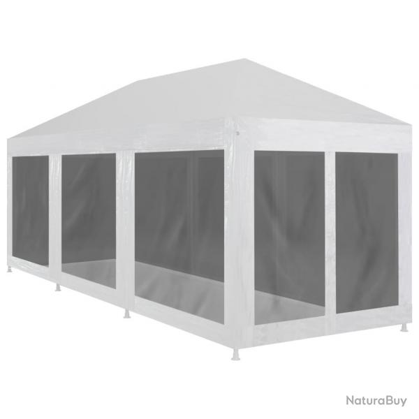 Tente de rception avec 8 parois en maille 9 x 3 m alsavelo