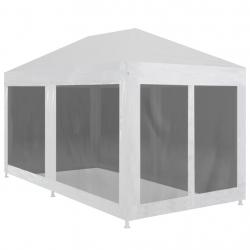 Tente de réception avec 6 parois en maille 4 x 3 m alsavelo