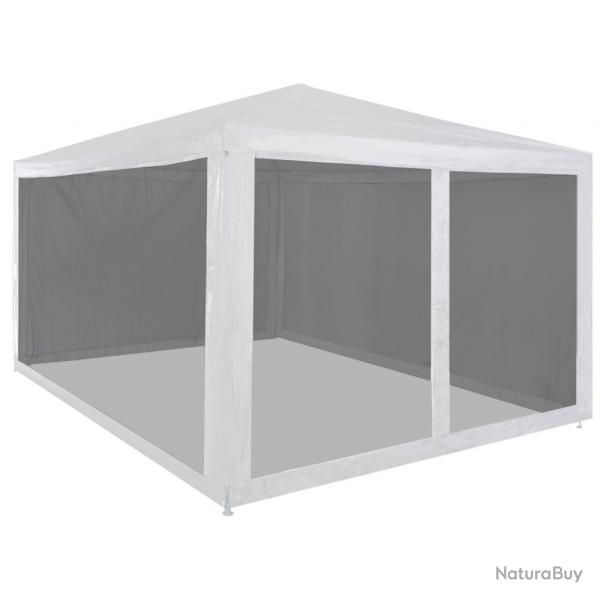 Tente de rception avec 4 parois en maille 4 x 3 m alsavelo