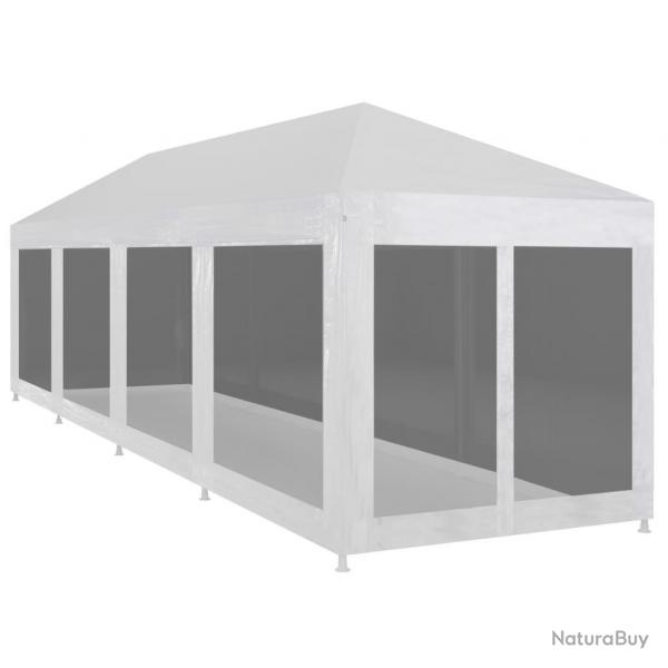 Tente de rception avec 10 parois en maille 12 x 3 m alsavelo
