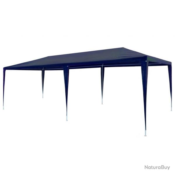 Tente de rception 3x6 m PE Bleu alsavelo
