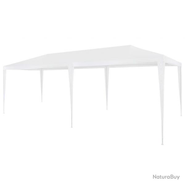 Tente de rception 3x6 m PE Blanc alsavelo