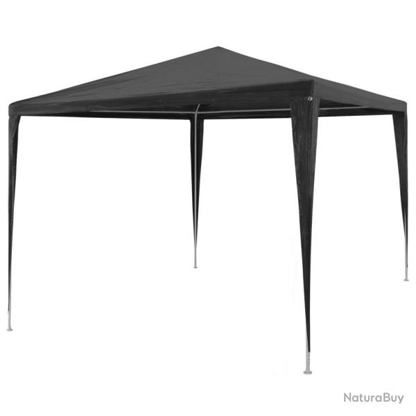 Tente de rception 3x3 m PE Anthracite alsavelo