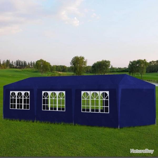 Tente de rception 3 x 9 m Bleu alsavelo