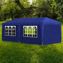 Tente de réception 3 x 6 m Bleu alsavelo