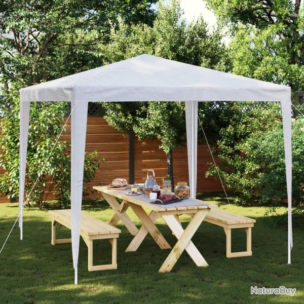 Tente de rception 2,5x2,5 m Blanc alsavelo
