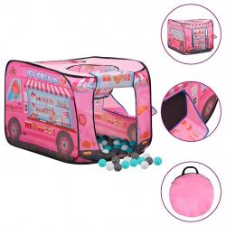 Tente de jeu pour enfants avec 250 balles Rose 70x112x70 cm alsavelo