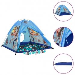 Tente de jeu pour enfants avec 250 balles Bleu 120x120x90 cm alsavelo