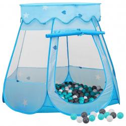 Tente de jeu pour enfants avec 250 balles Bleu 102x102x82 cm alsavelo
