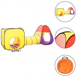 Tente de jeu pour enfants 250 balles Multicolore 255x80x100 cm alsavelo