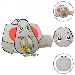 Tente de jeu pour enfants 250 balles Éléphant Gris 174x86x101cm alsavelo