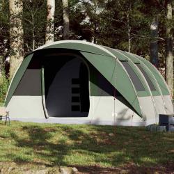Tente de camping tunnel 7 personnes vert imperméable alsavelo