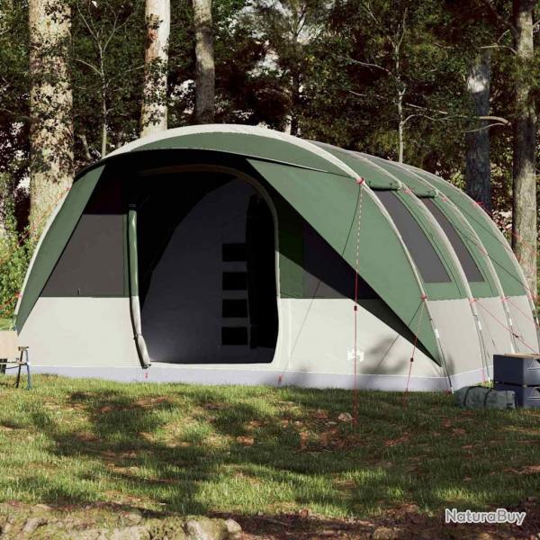 Tente de camping tunnel 7 personnes vert impermable alsavelo