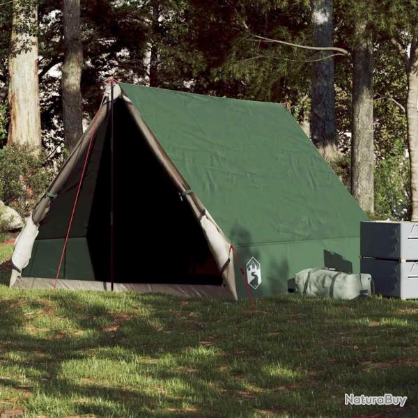 Tente de camping en forme de A 2 personne vert impermable alsavelo
