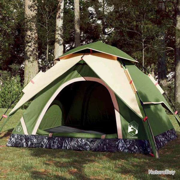 Tente de camping  dme 3 personnes vert libration rapide alsavelo