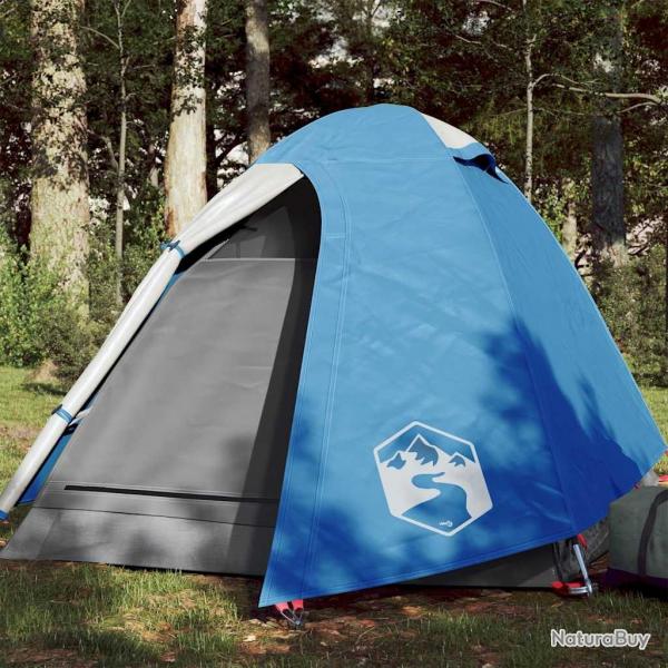 Tente de camping  dme 2 personne bleu impermable alsavelo