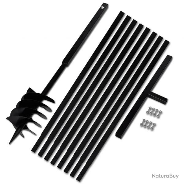 Tarire de sol avec manche 180 mm et tube d'extension 9 m Acier alsavelo