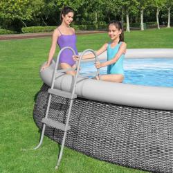 Échelle de piscine à 2 marches Flowclear 84 cm alsavelo