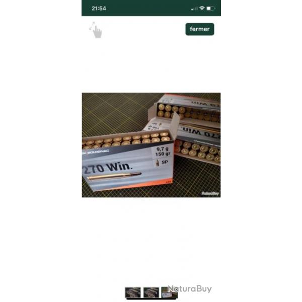 Vends 270 win Solognac