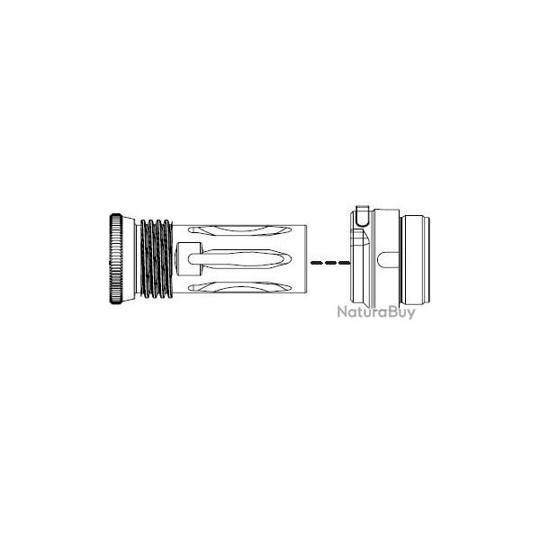 Adaptateur B&T HUB QDM Acier Type Mars (5.56 & 7.62)