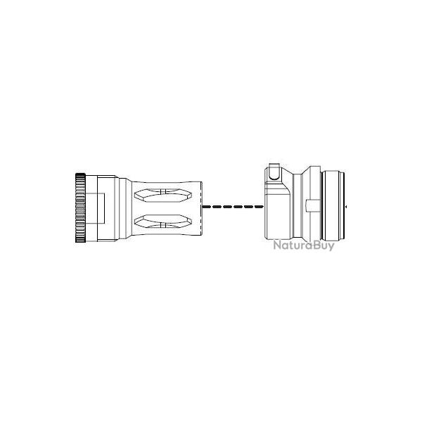 Adaptateur B&T HUB QDAU Titane (Ase Utra)