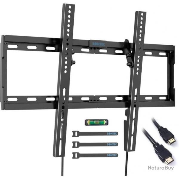 Support Mural TV pour Tlviseurs Incurvs/Plats LED LCD OLED Plasma de 37-80 Pouces + Cable HDMI